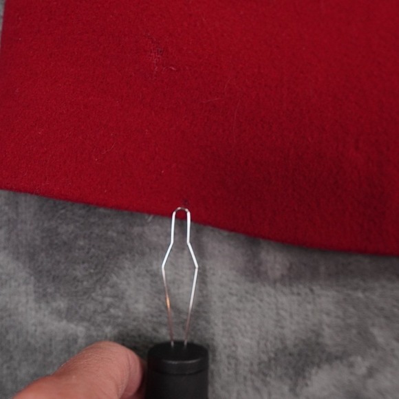 VTG‎ Talbots Wool Toggle Duffel Coat Womens 6 Red Petite Removable Hood Gorpcore - Picture 15 of 16